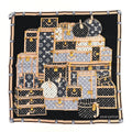 Louis Vuitton Silk Monogram Lets Go Scarf Black