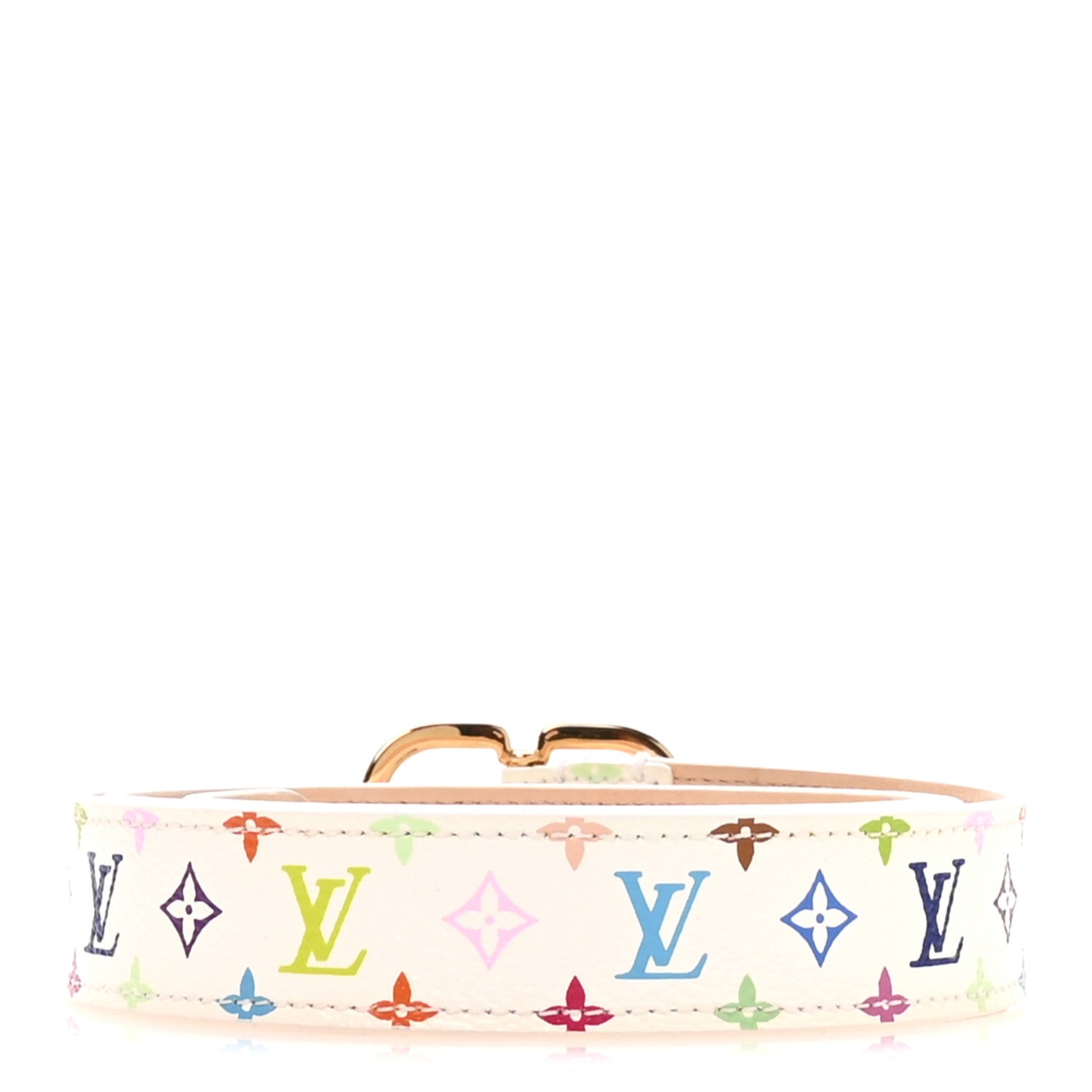 Louis Vuitton Monogram Multicolor 30mm Belt 90 36 White