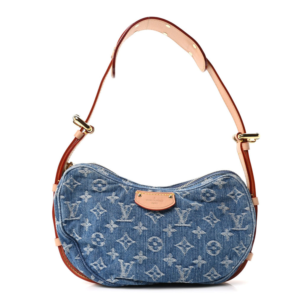 Louis Vuitton Monogram Denim Croissant MM Blue