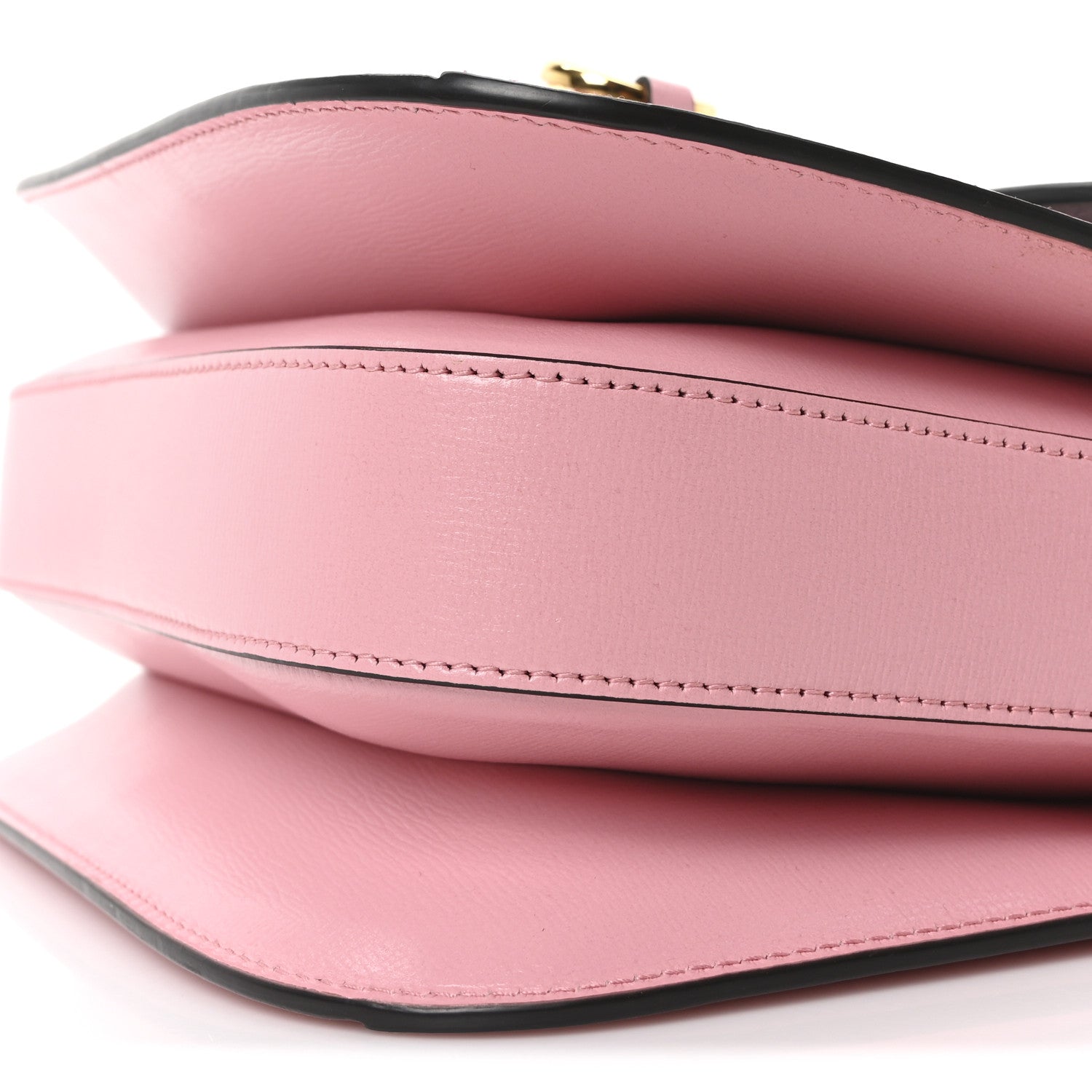 Gucci Snakeskin Calfskin Horsebit 1955 Shoulder Bag Blue Pink