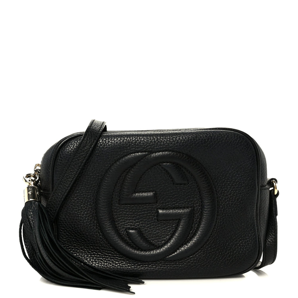 Gucci Pebbled Calfskin Small Soho Disco Bag Black