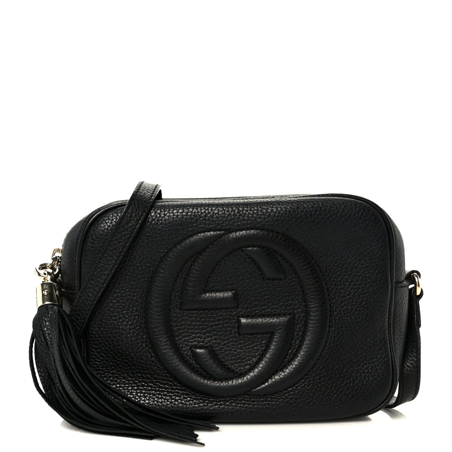 Gucci Pebbled Calfskin Small Soho Disco Bag Black