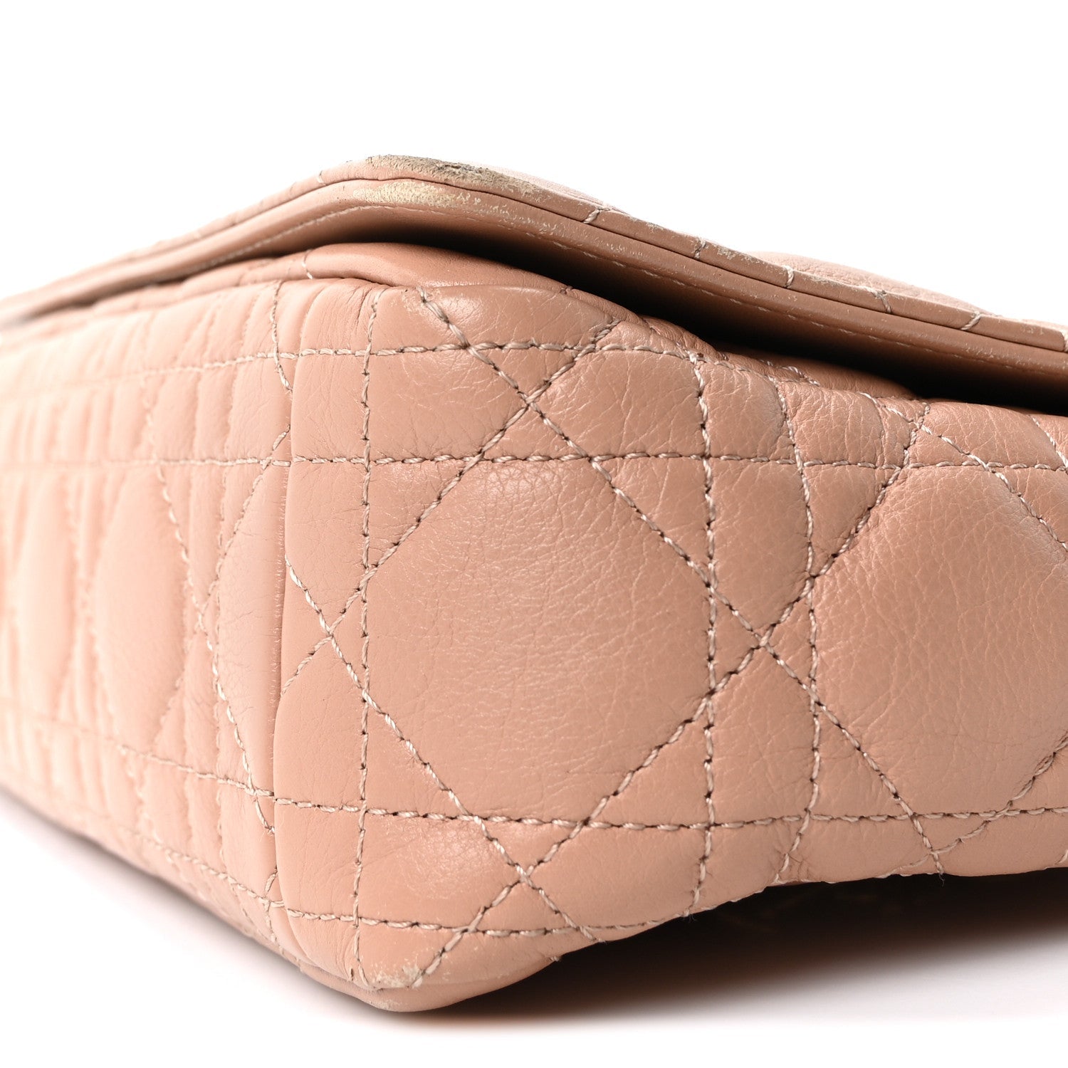 Christian Dior Calfskin Cannage Small Caro Bag Rose De Vents
