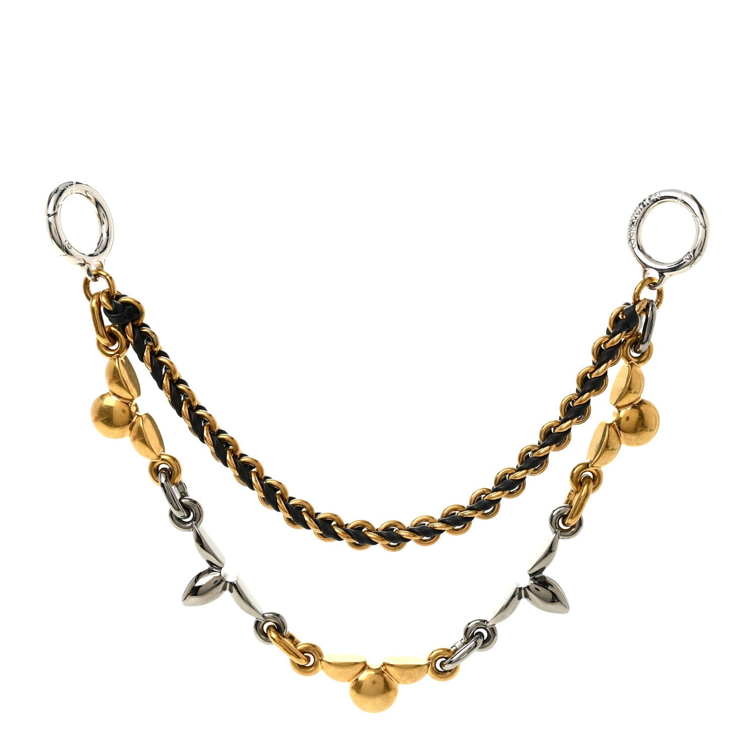 Louis Vuitton Metal Chain Belt and Bag Charm