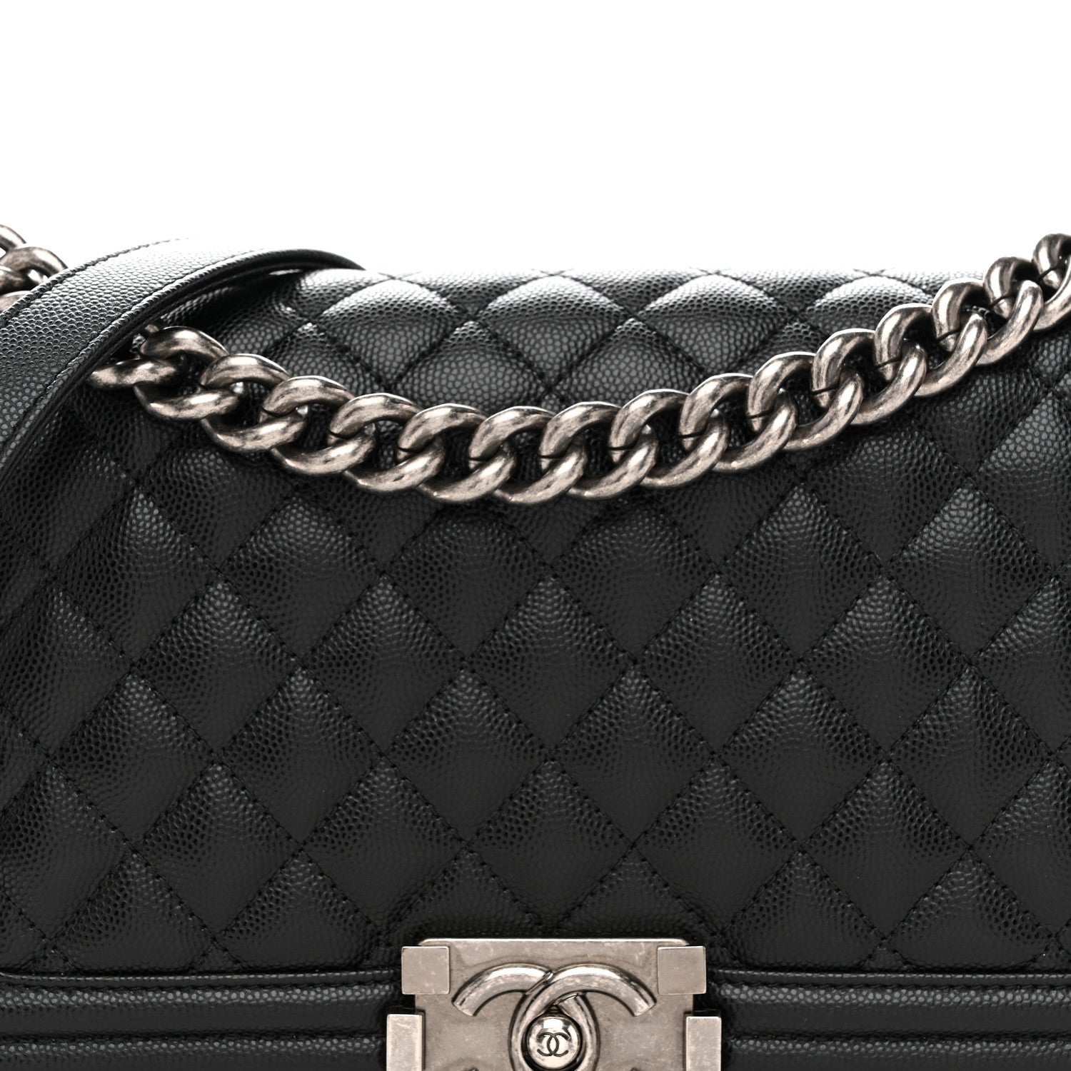 Chanel Caviar Quilted Medium Boy Flap Black