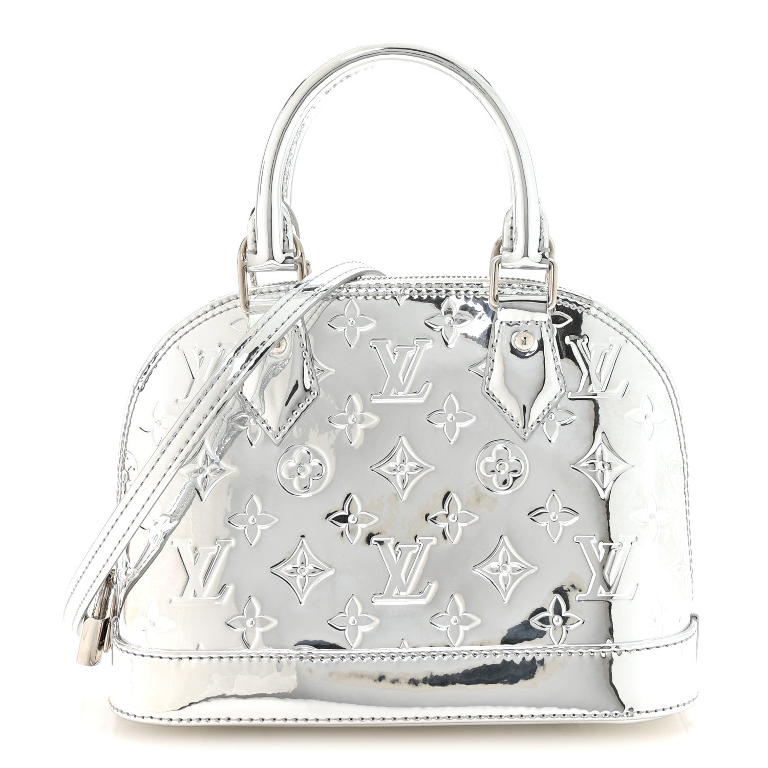 Louis Vuitton Monogram Miroir Alma BB Silver
