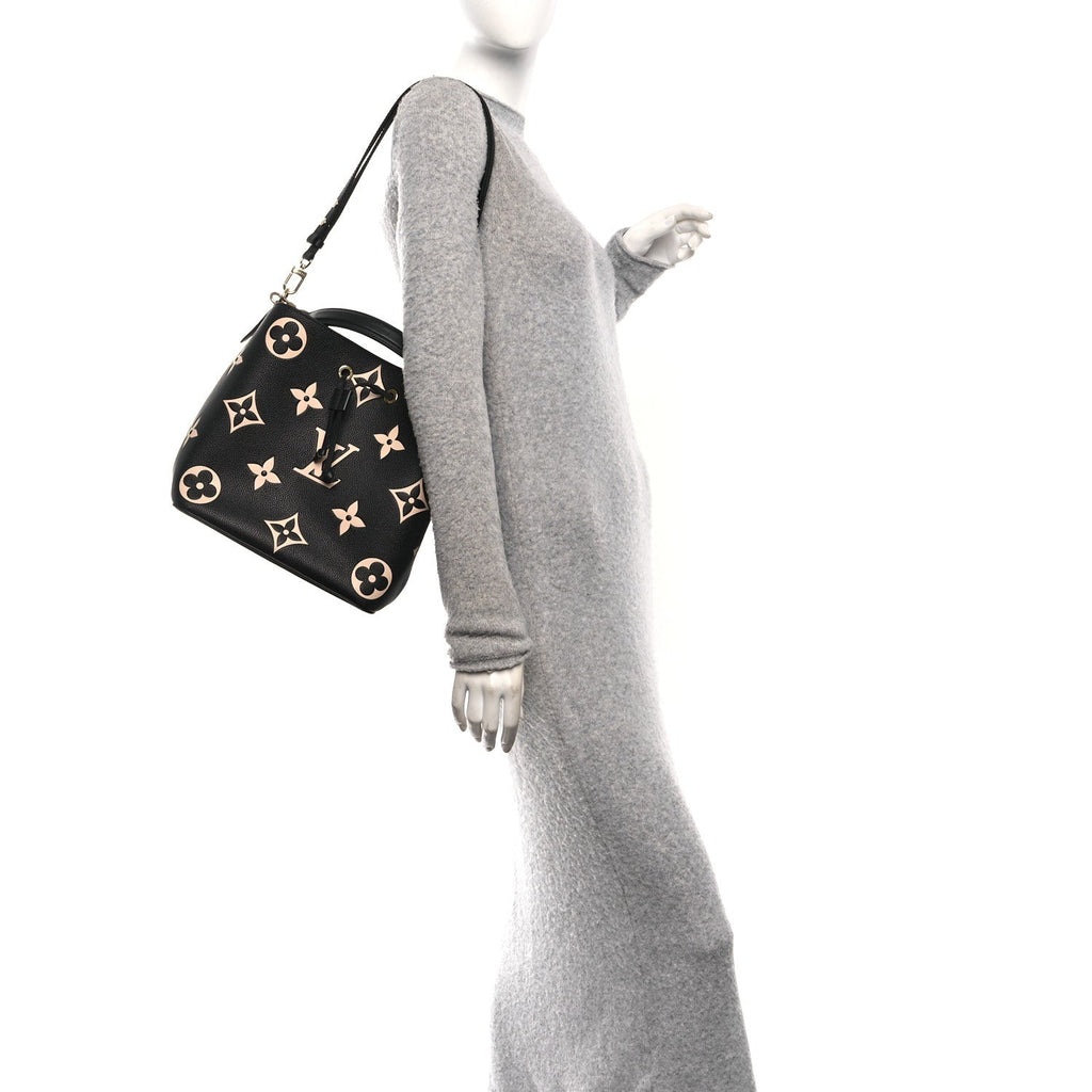 Louis Vuitton Empreinte Monogram Giant Neonoe MM Black Beige