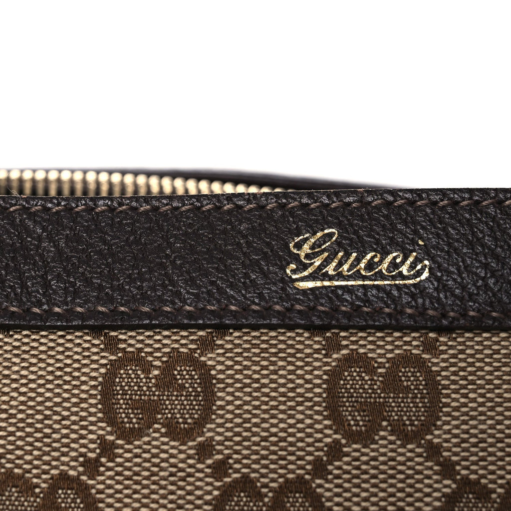 Gucci Monogram Medium Abbey Tote  Brown