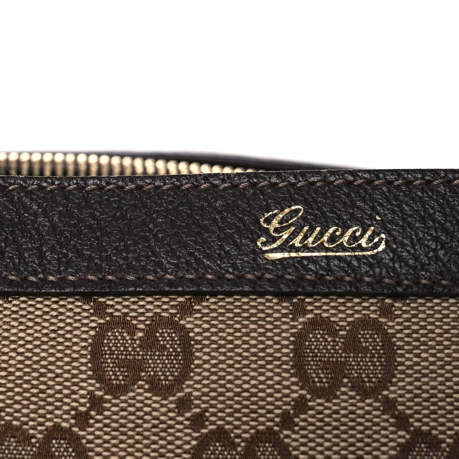 Gucci Monogram Medium Abbey Tote  Brown