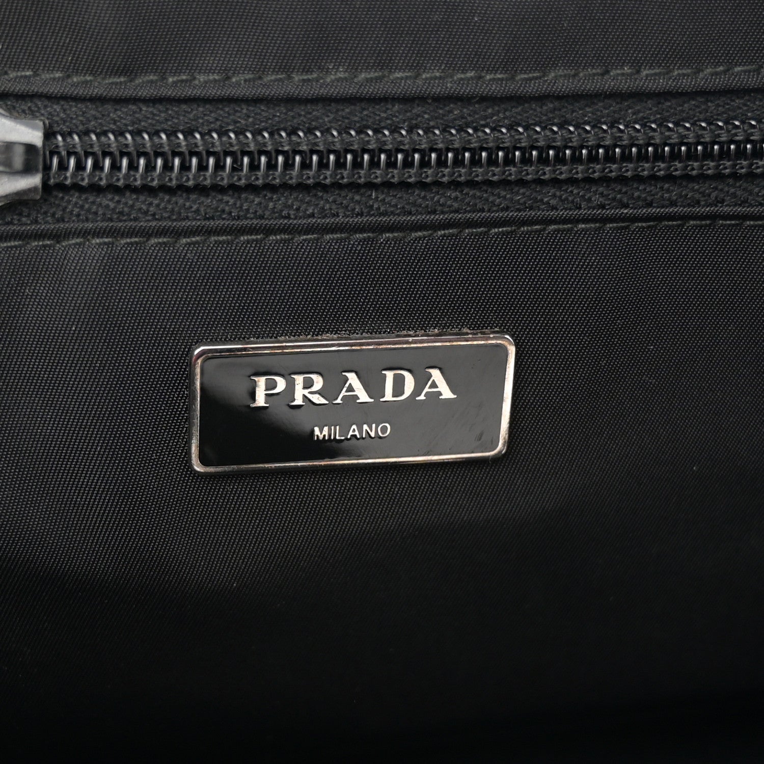 Prada Tessuto Nylon Montagna Double Buckle Backpack Black