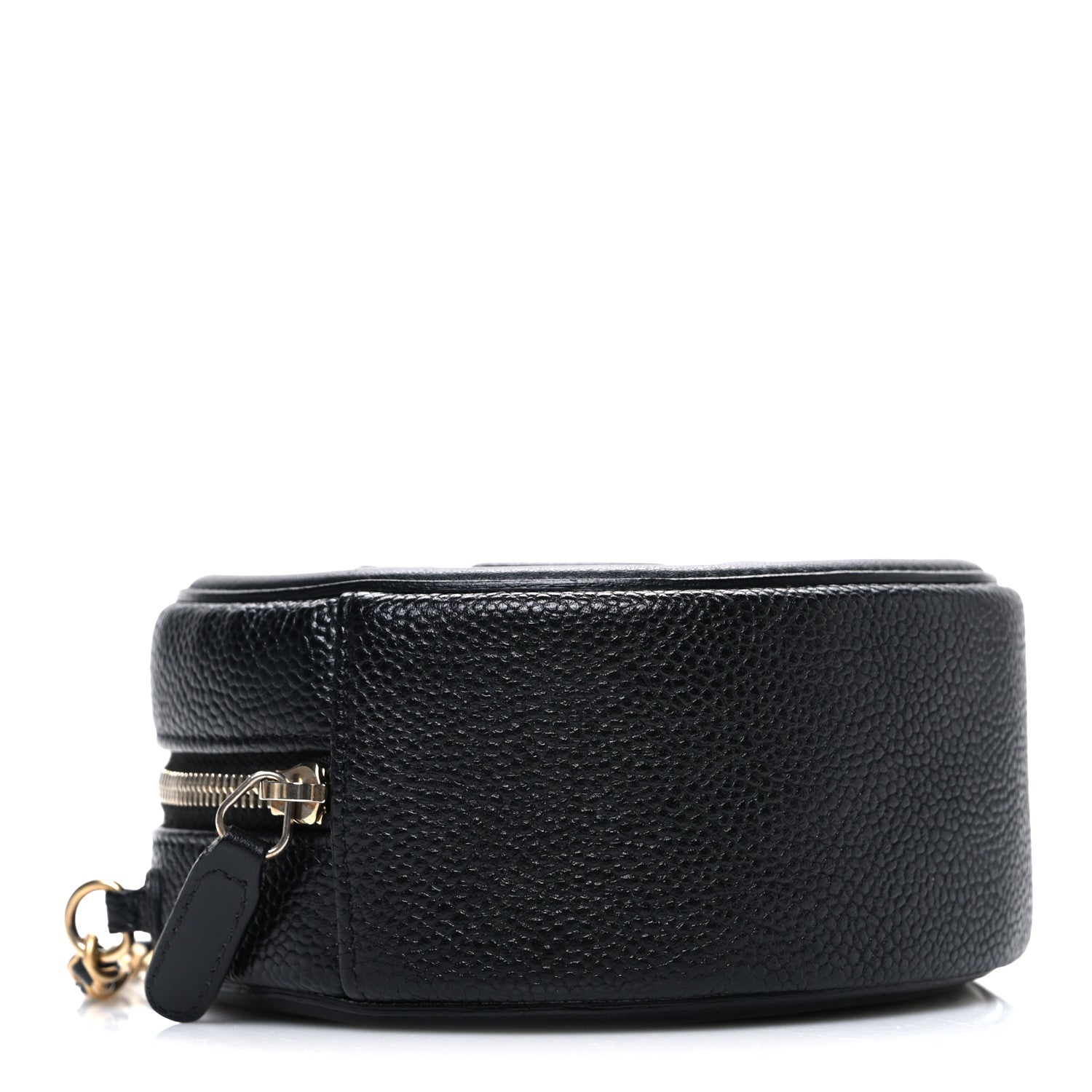 Chanel Caviar Quilted Round Filigree Crossbody Black