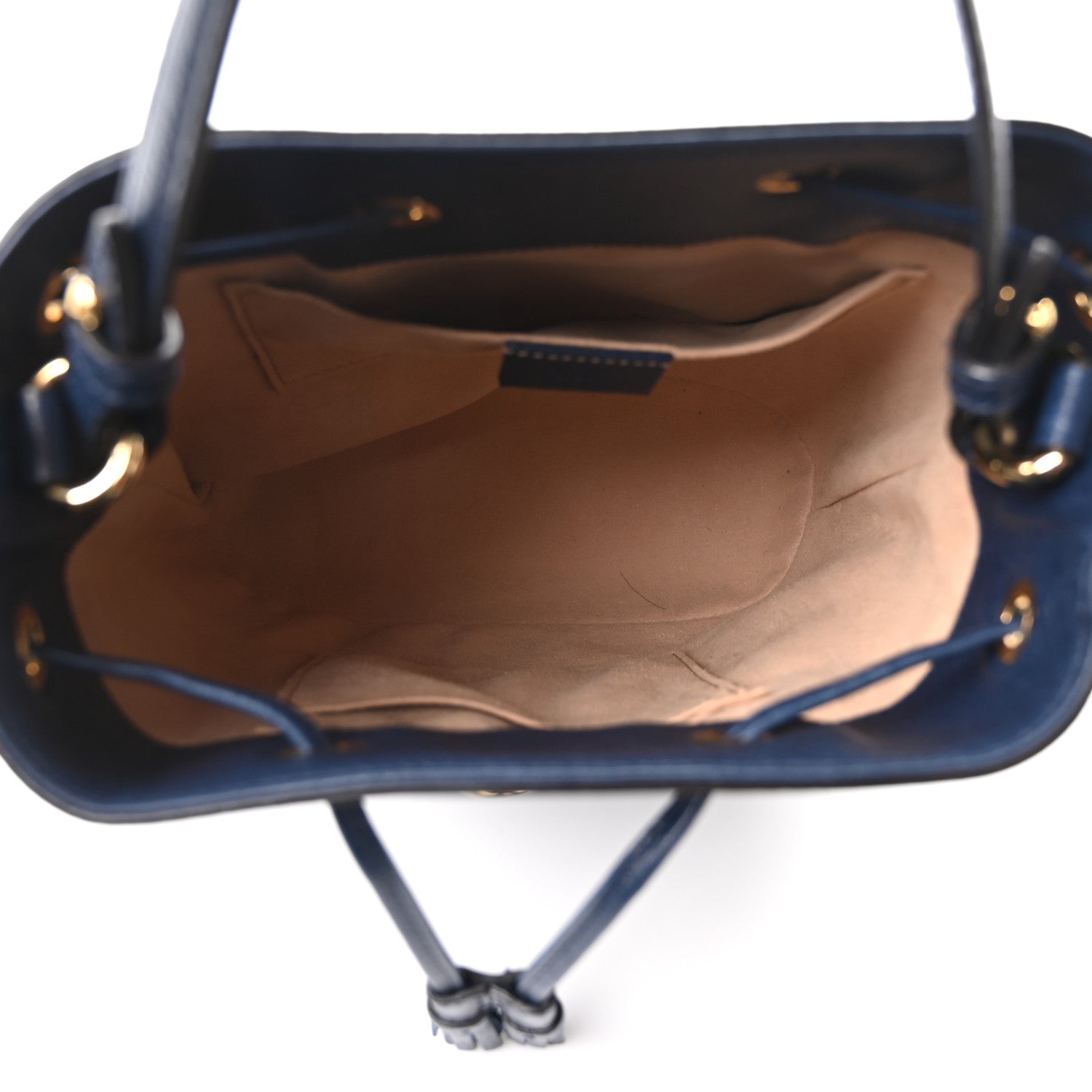Gucci Soft Textured Calfskin Web Small Ophidia Bucket Bag Blue Agata