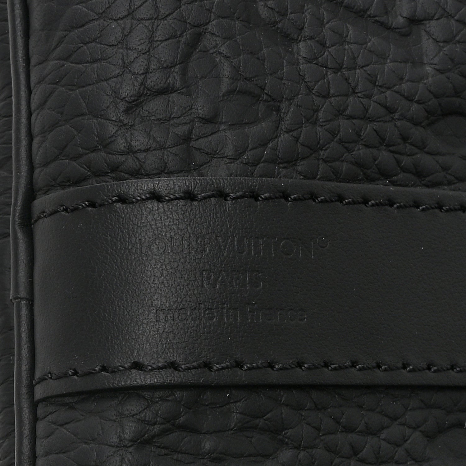 Louis Vuitton Monogram Taurillon Keepall Bandouliere 35 Black