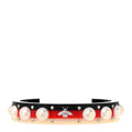 Gucci Web Pearl Cuff  Blue Red White