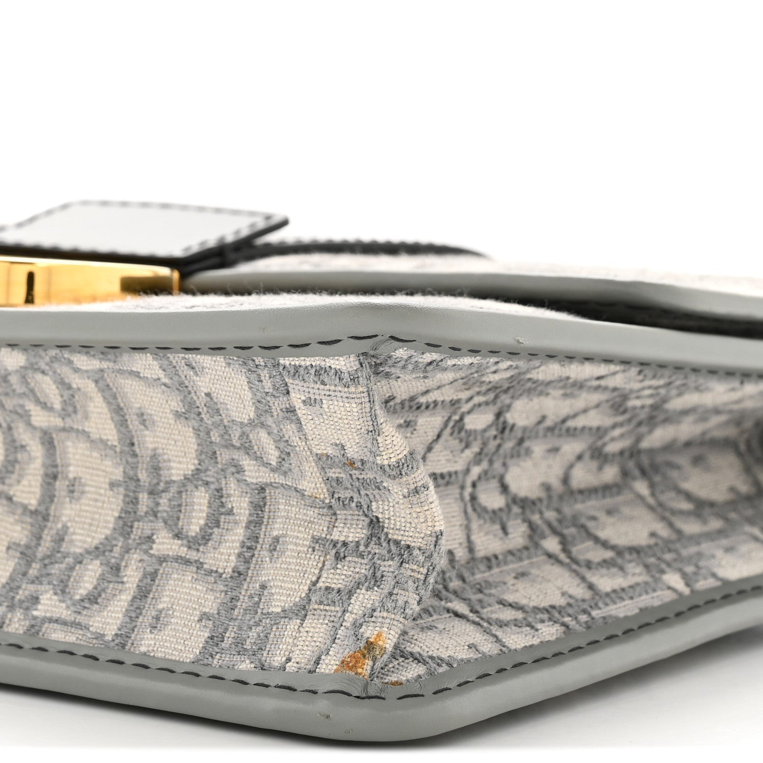 Christian Dior Oblique 30 Montaigne Flap Bag Grey