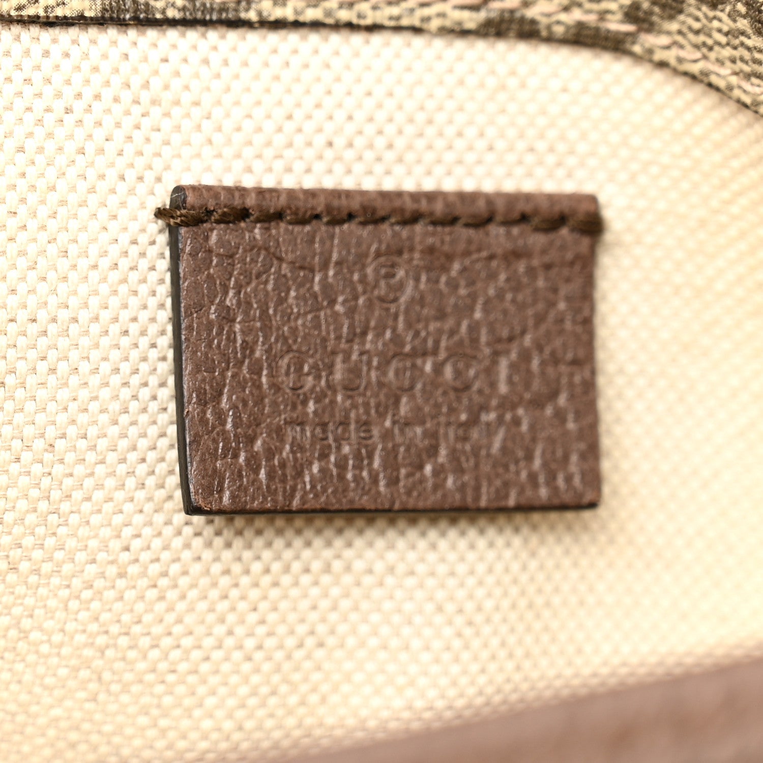 Gucci GG Supreme Monogram Neo Vintage Web Belt Bag Brown