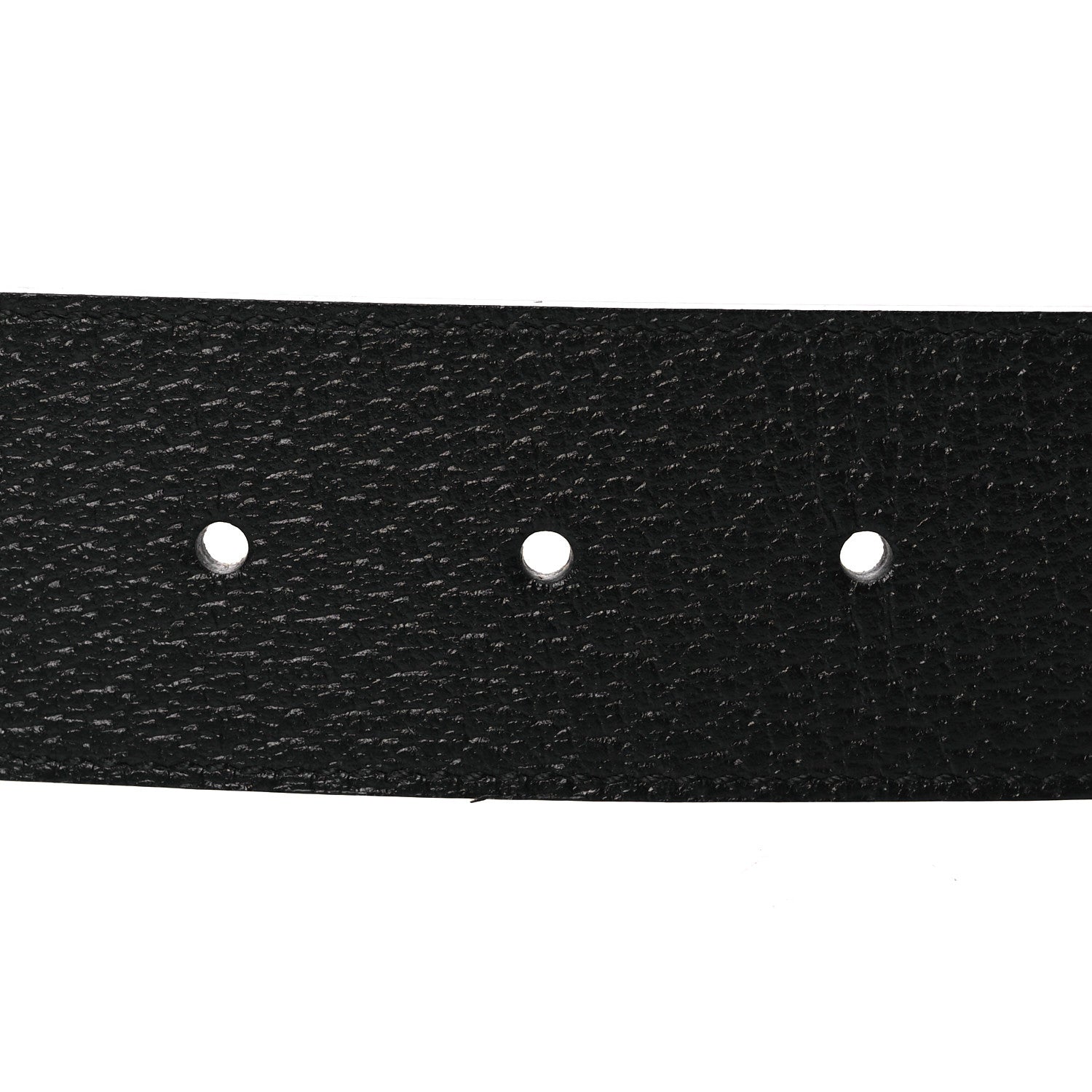 Gucci Textured Calfskin Double G 40mm Belt 80 32 Black