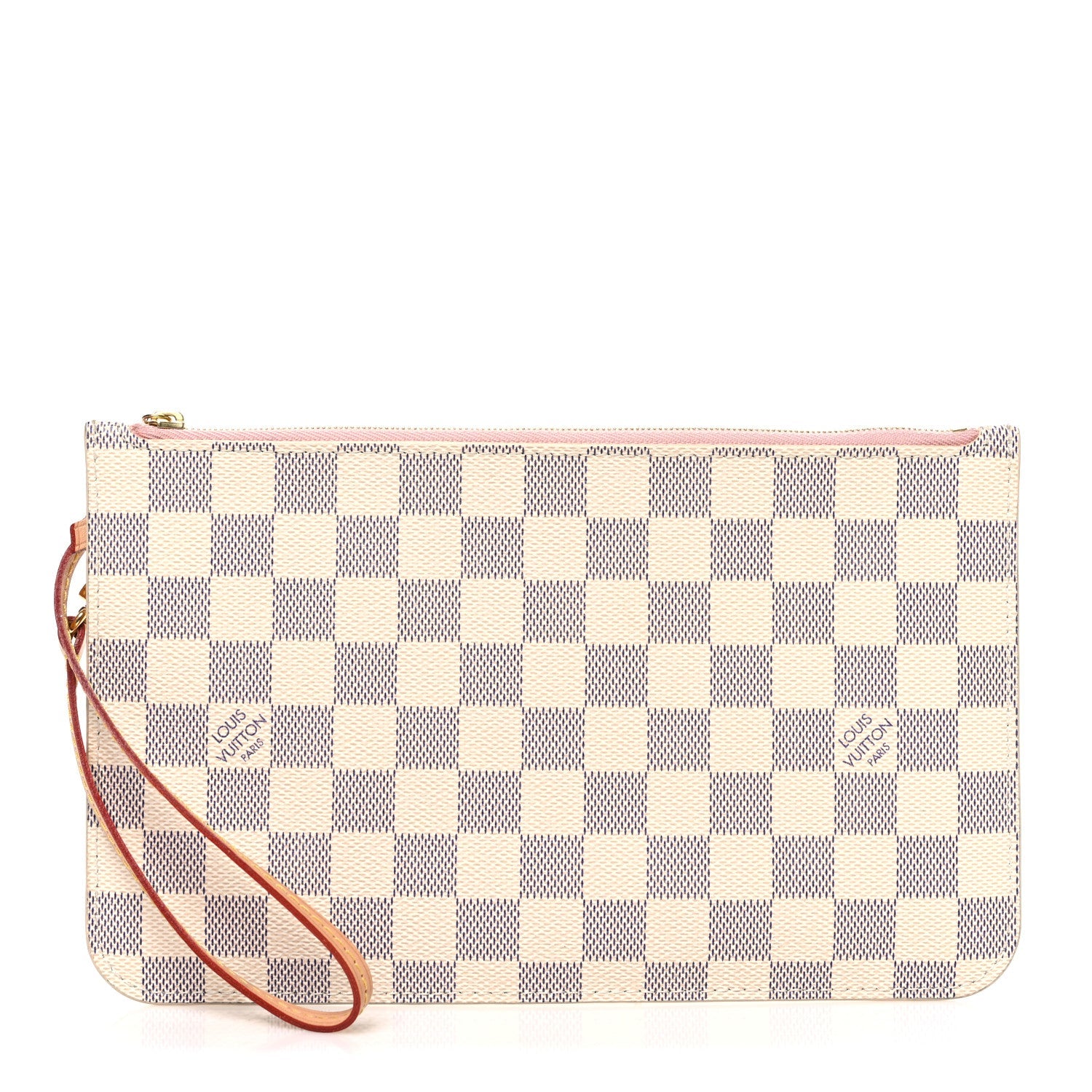 Louis Vuitton Damier Azur Neverfull MM GM Pochette Rose Ballerine