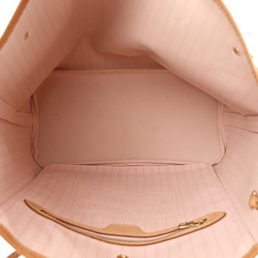 Louis Vuitton Damier Azur Neo Neverfull MM Rose Ballerine