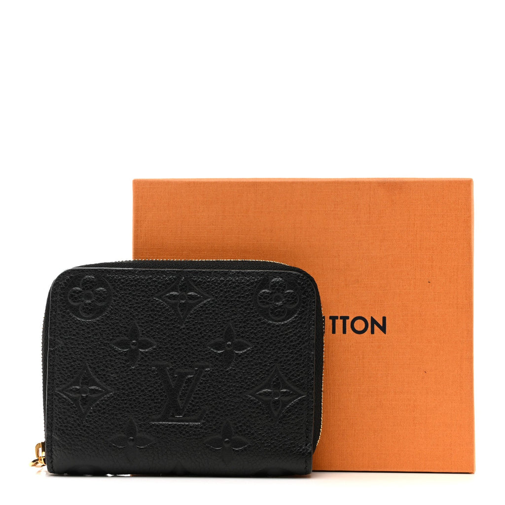Louis Vuitton Empreinte Zippy Coin Purse Black