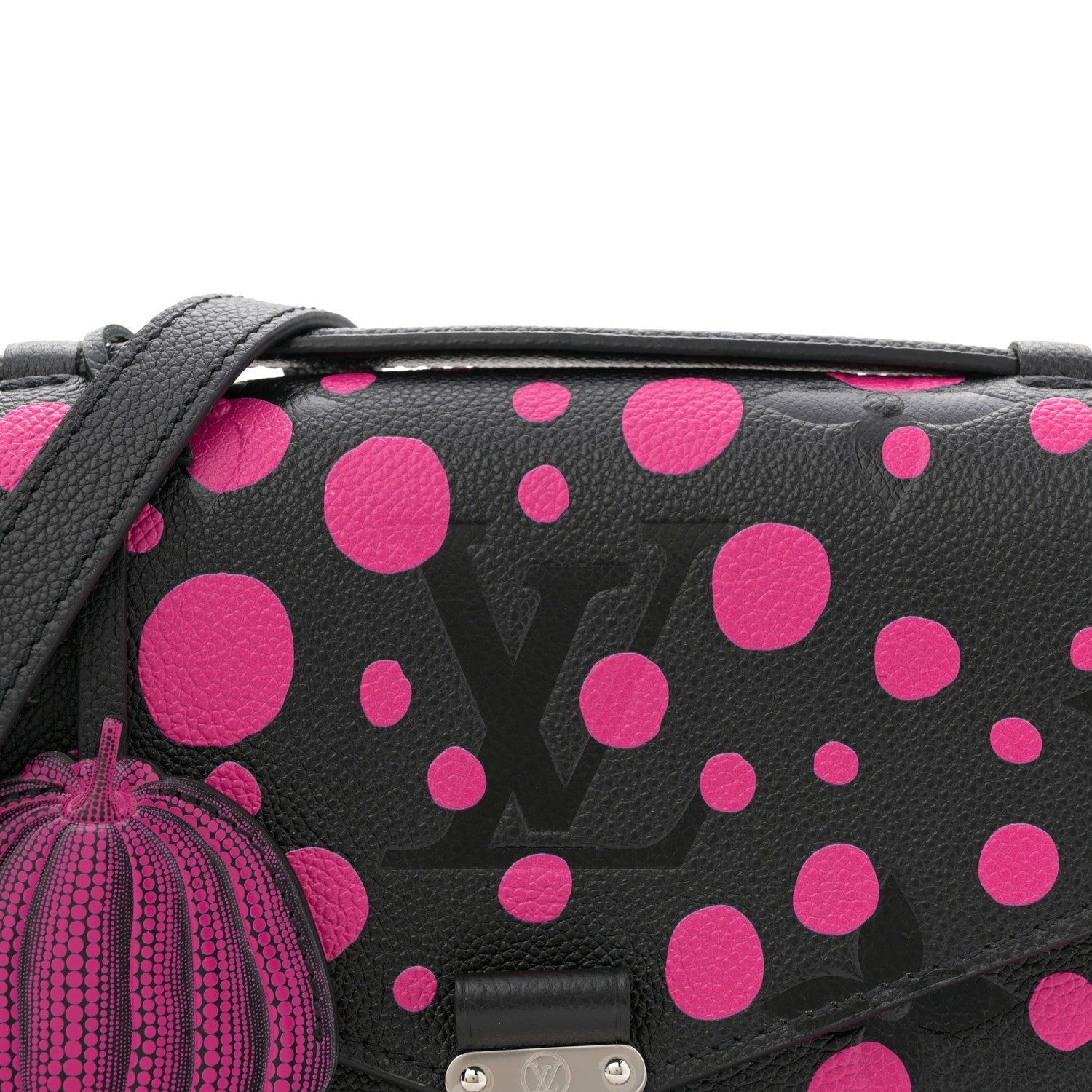 Louis Vuitton LV x YK Empreinte Monogram Giant Pochette Metis Black Fuchsia