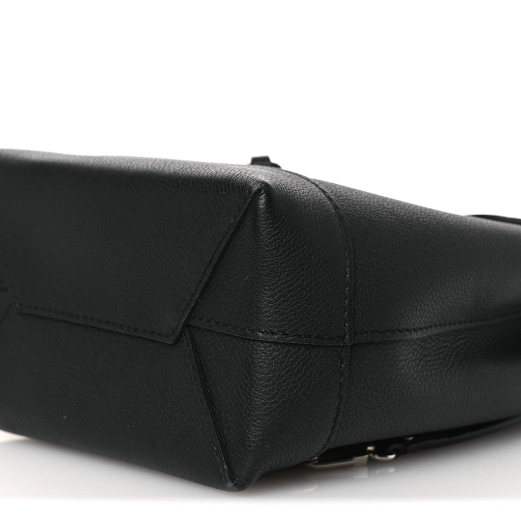 Louis Vuitton Calfskin Lockme Mini Backpack Black