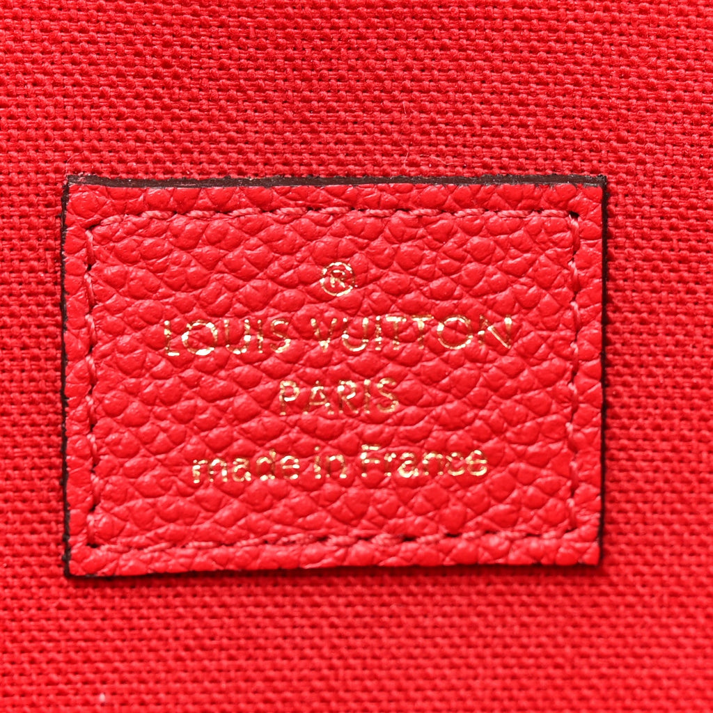 Louis Vuitton Empreinte Pochette Felicie Chain Wallet Scarlet