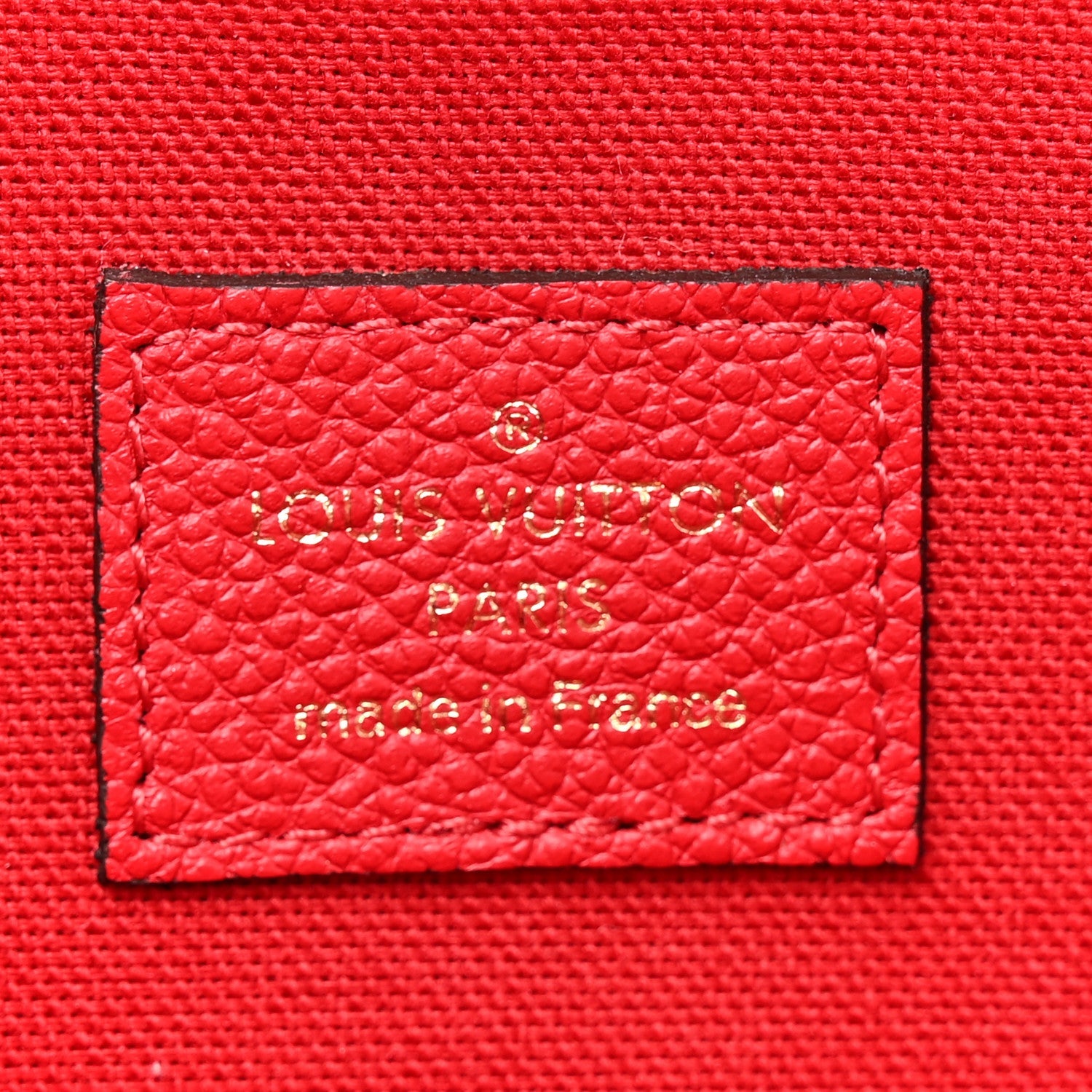 Louis Vuitton Empreinte Pochette Felicie Chain Wallet Scarlet