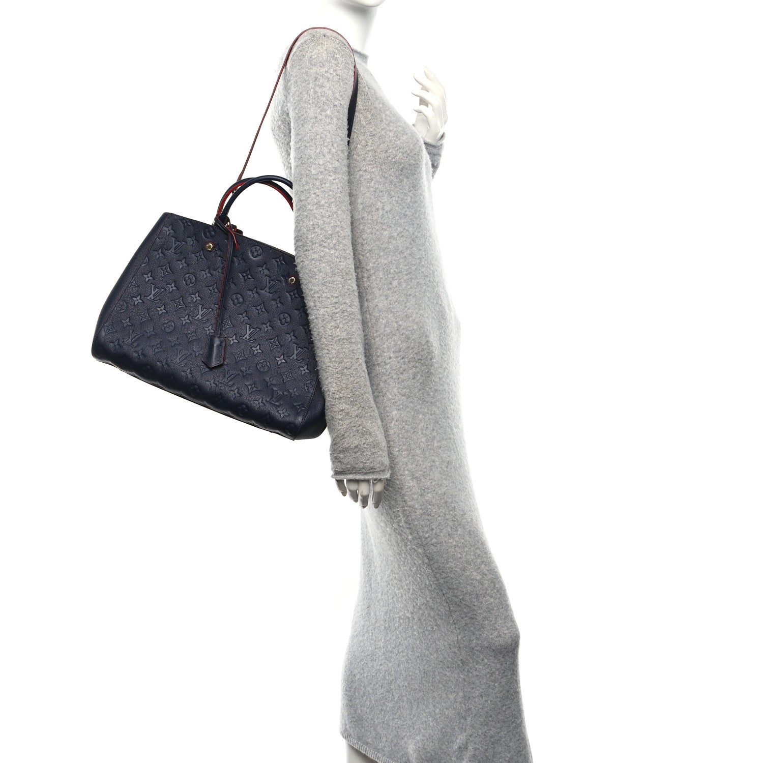Louis Vuitton Empreinte Montaigne MM Marine Rouge