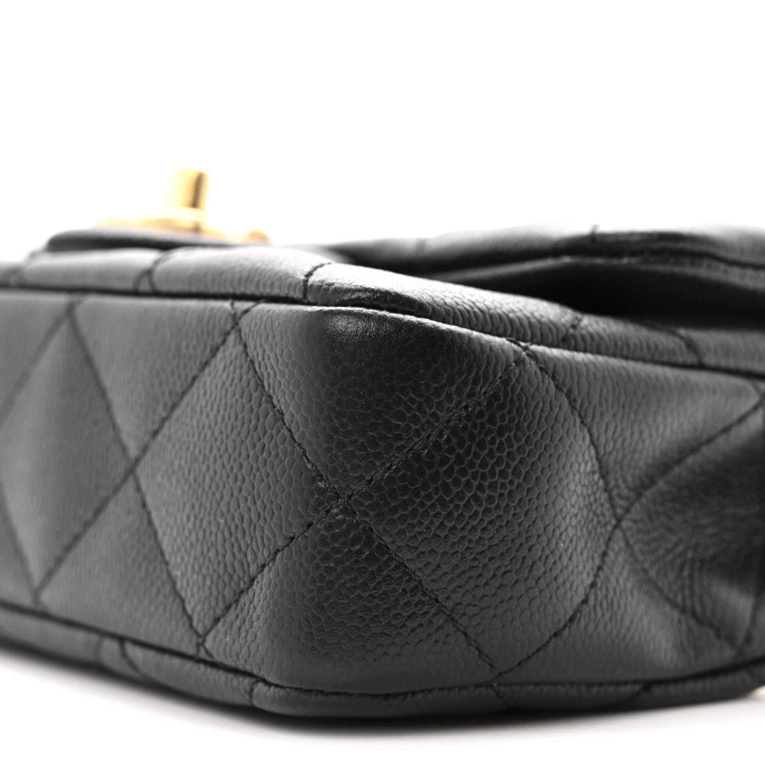 Chanel Caviar Quilted Mini Sweetheart Rectangular Flap Black