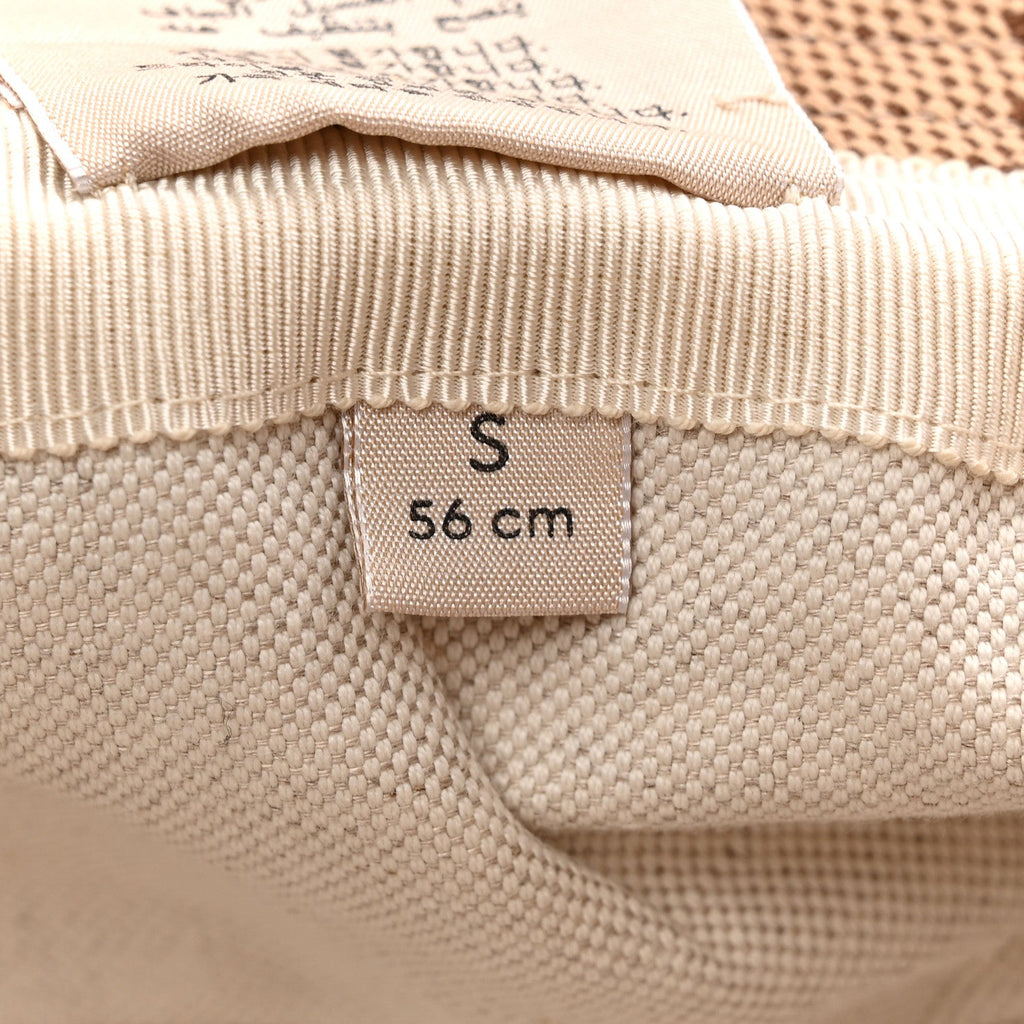 Gucci Monogram Jumbo GG Bucket Hat S Camel Ebony New Acero
