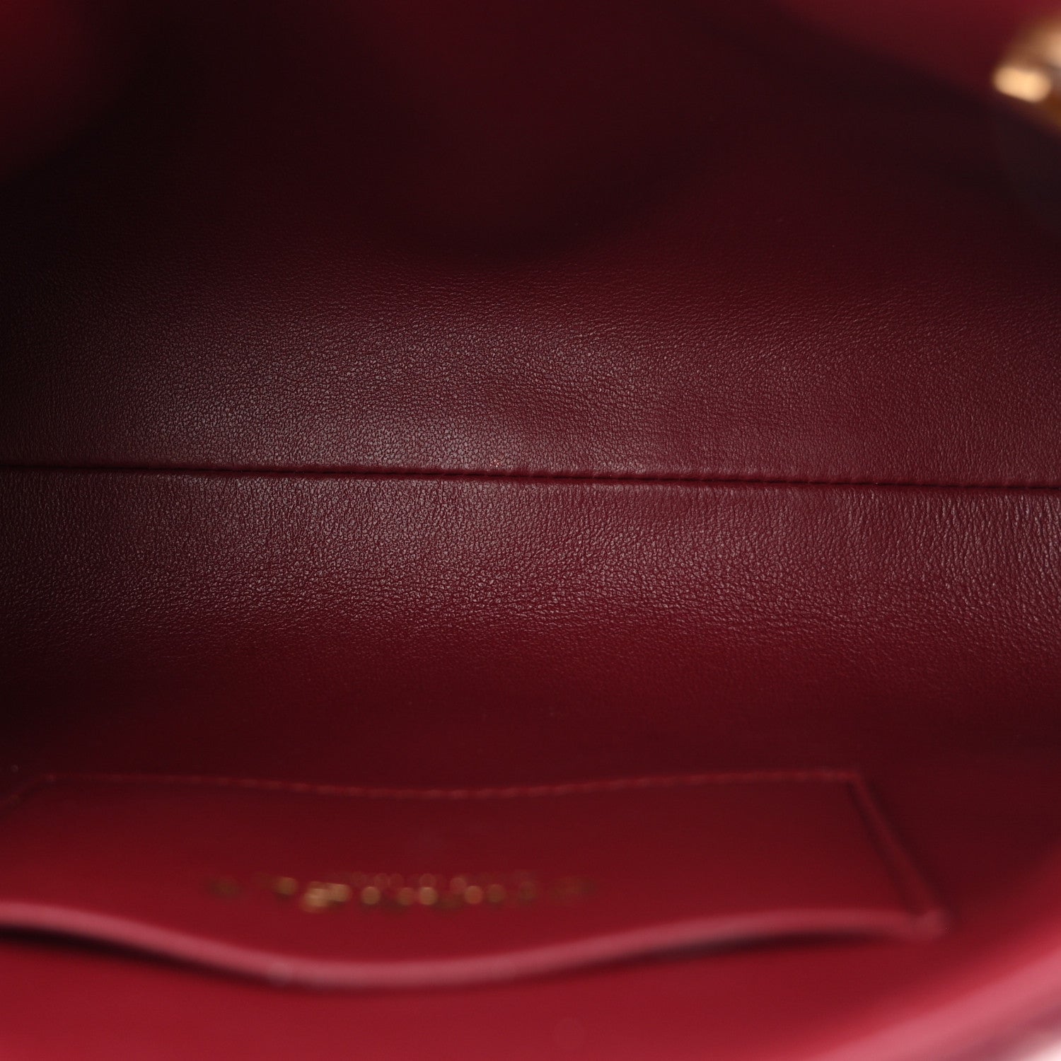 Chanel Lambskin Quilted Small Eyes On You Shopping Bag Dark Burgundy