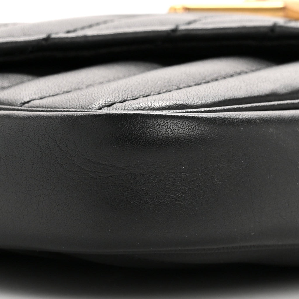 Louis Vuitton Calfskin New Wave Chain Pochette Black