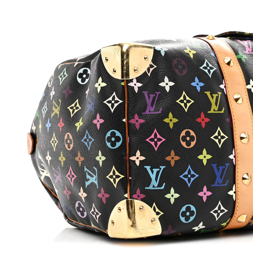 Louis Vuitton Monogram Multicolor Keepall 45 Black