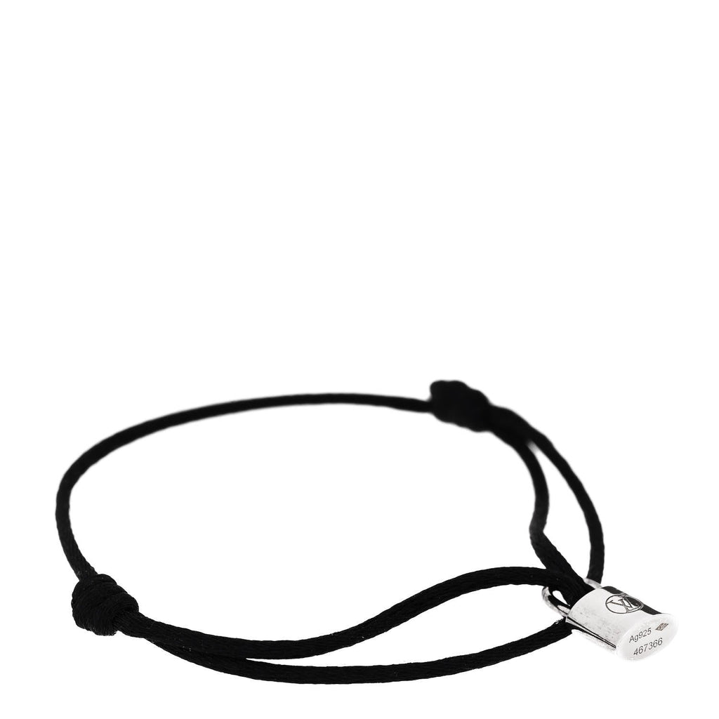 Louis Vuitton X UNICEF Sterling Silver Lockit Bracelet Black