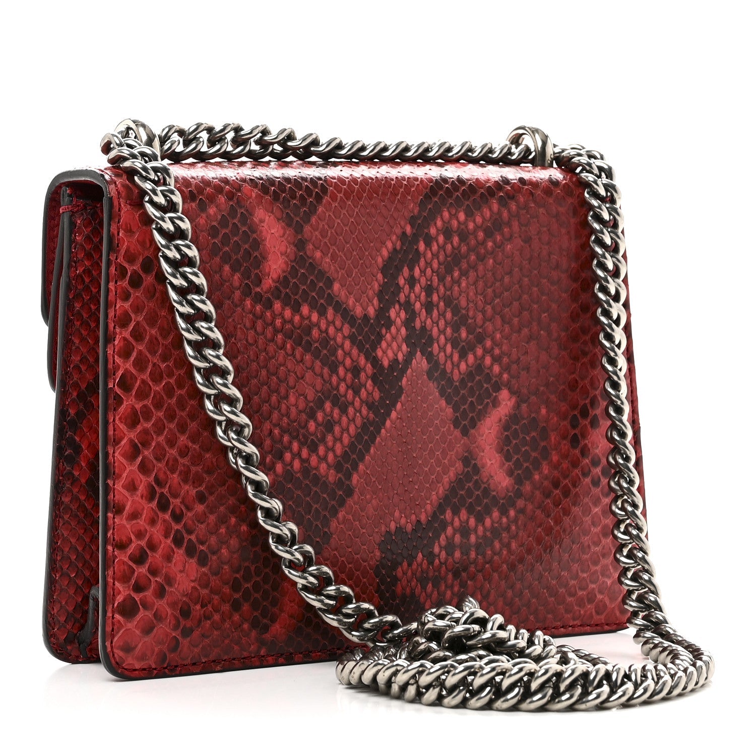 Gucci Snakeskin Mini Dionysus Shoulder Bag Red