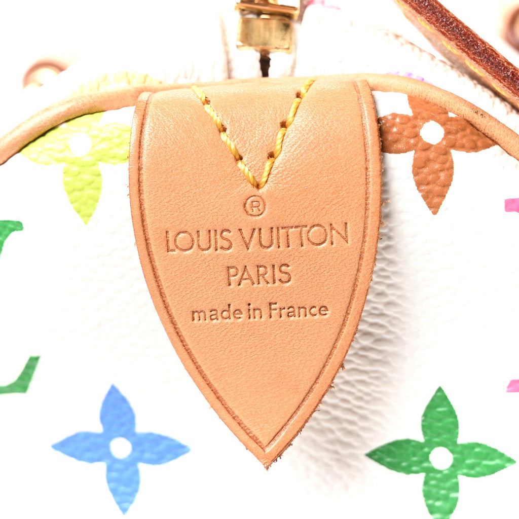 Louis Vuitton Monogram Multicolor Speedy 30 White