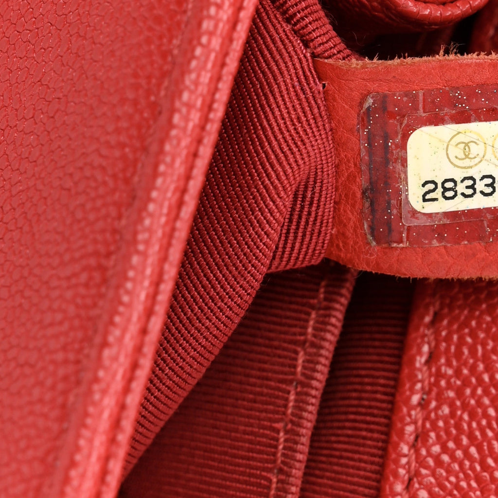 Chanel Caviar Quilted Small Boy Flap Red