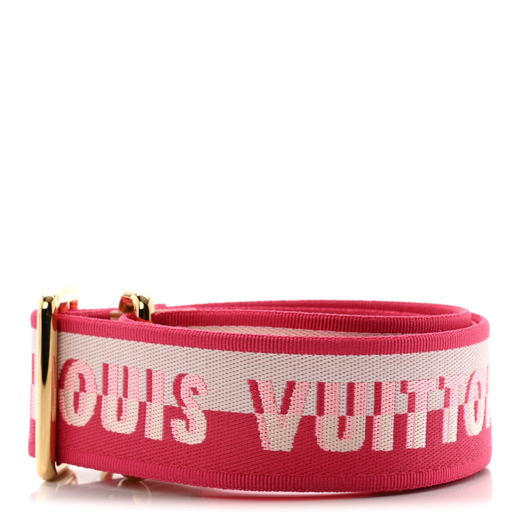 Louis Vuitton Jacquard Neverfull BB Shoulder Strap Pink Peony