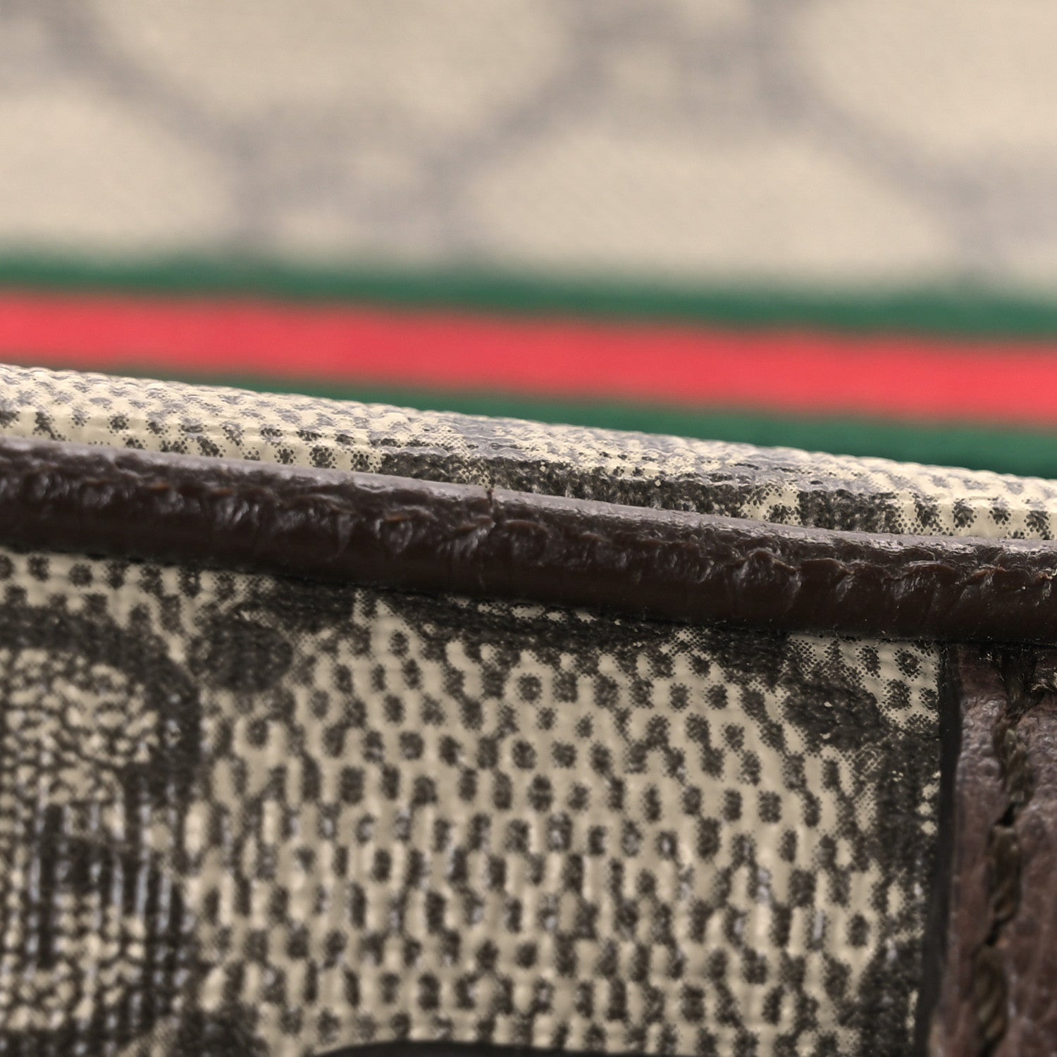 Gucci GG Supreme Monogram Web Mini Ophidia Messenger Brown