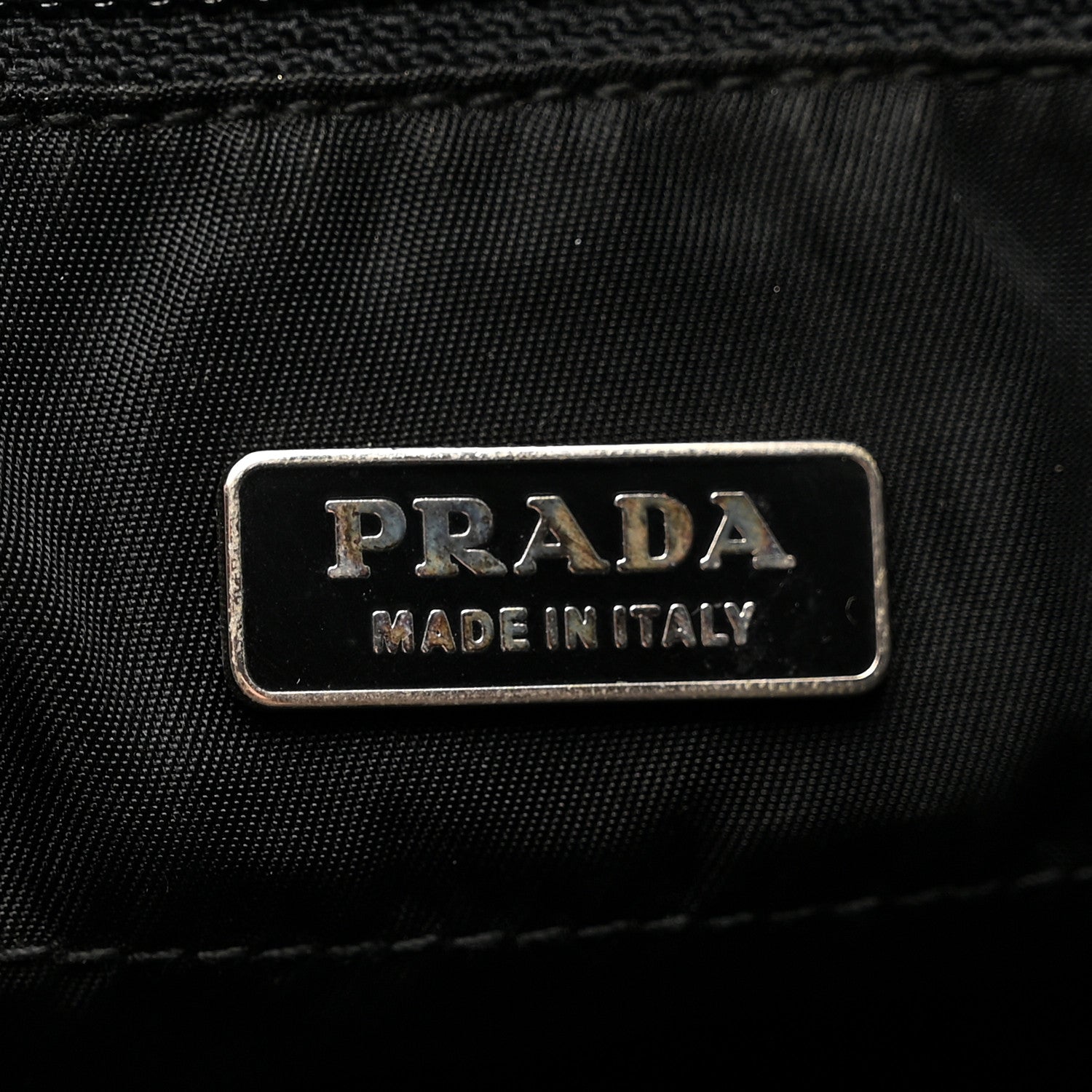 Prada Tessuto Nylon Mini Shopping Tote Black