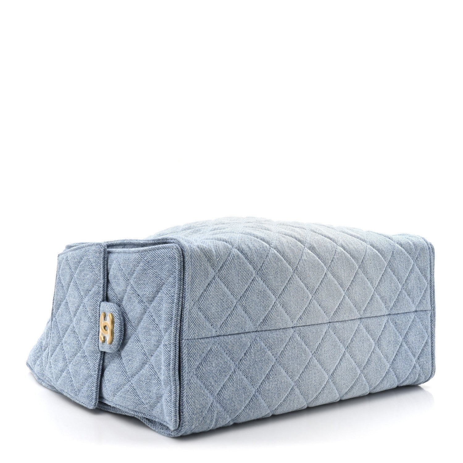 Chanel Washed Denim Quilted Medium Chanel 25 Handbag Blue