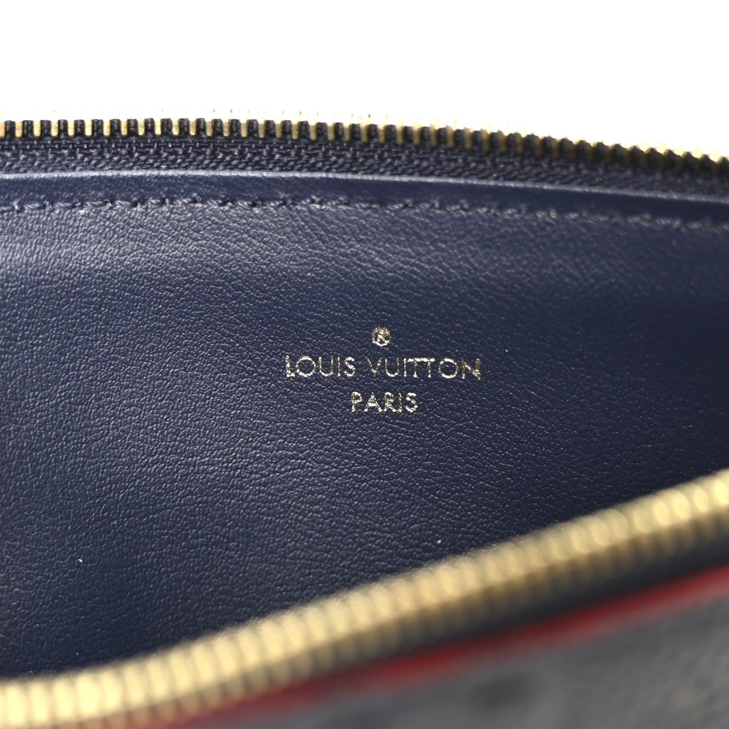 Louis Vuitton Empreinte Pochette Felicie Chain Wallet Marine Rouge