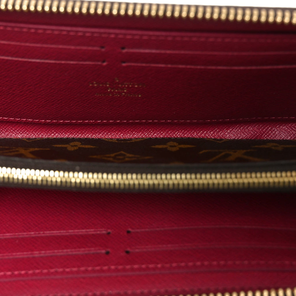 Louis Vuitton Monogram Clemence Wallet Fuchsia