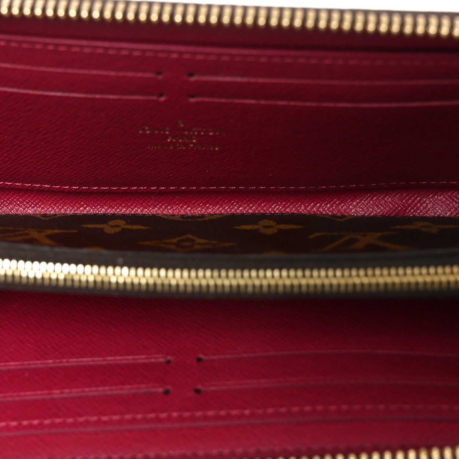 Louis Vuitton Monogram Clemence Wallet Fuchsia