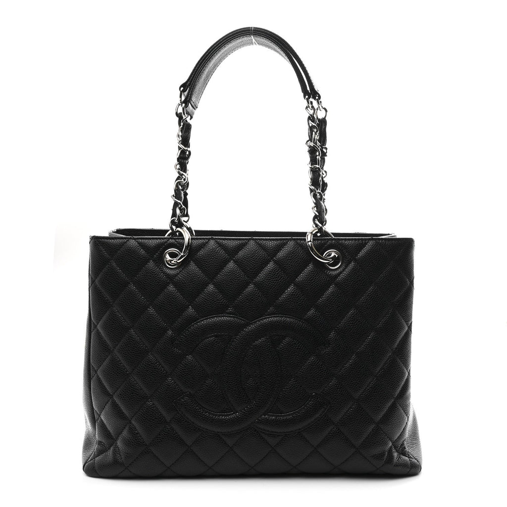 Chanel Caviar Quilted Grand Shopping Tote GST Black