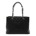 Chanel Caviar Quilted Grand Shopping Tote GST Black
