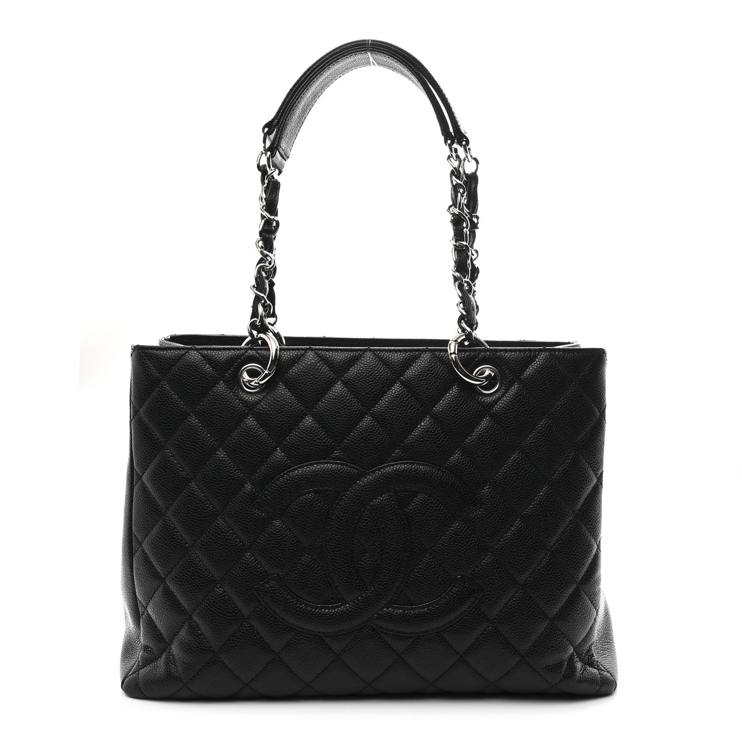 Chanel Caviar Quilted Grand Shopping Tote GST Black