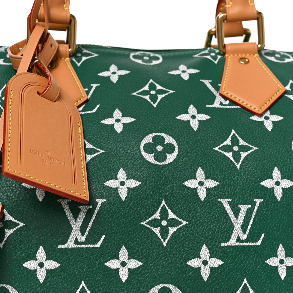 Louis Vuitton Calfskin Monogram Speedy P9 Bandouliere 40 Green