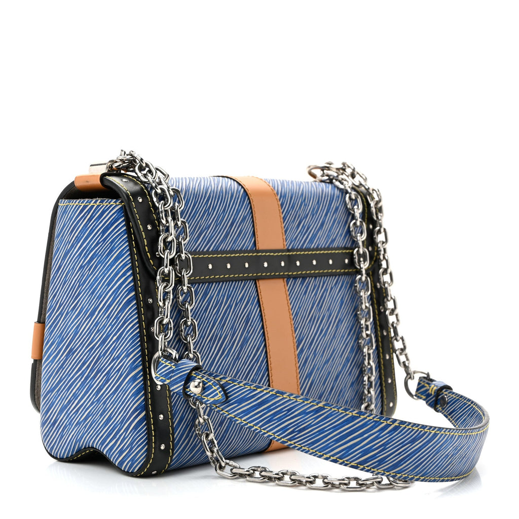 Louis Vuitton Epi Complice Trunks and Bags Twist Shoulder Bag MM Denim Light